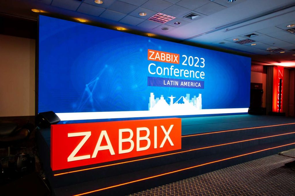 Figure 1 Palco da Zabbix Conference Latin America 2023